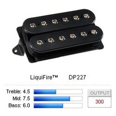 DiMarzio LiquiFire DP227F humbucker, F-spaced, svart