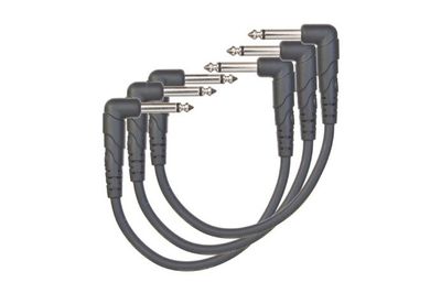 D'Addario PW-CGTP-305 Patchkabel Classic 3 st. 15cm. 2 vinklade