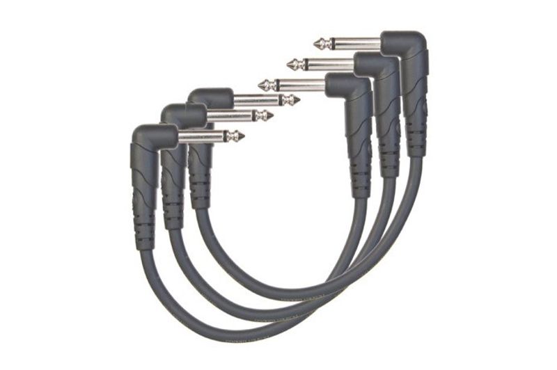 D'Addario PW-CGTP-305 Patchkabel Classic 3 st. 15cm. 2 vinklade