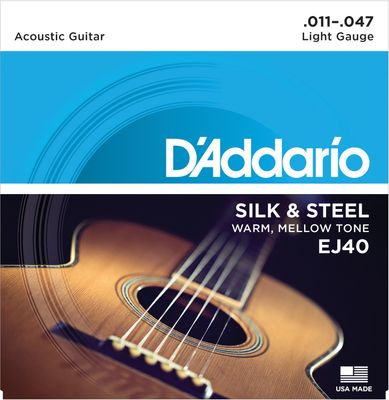 D'Addario Strängset Western Silk & Steel EJ40