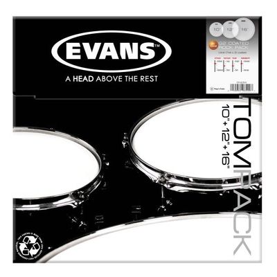 Evans ETP-G2CTD-R skinnpaket Genera G2 Coated Rock (10", 12", 16")