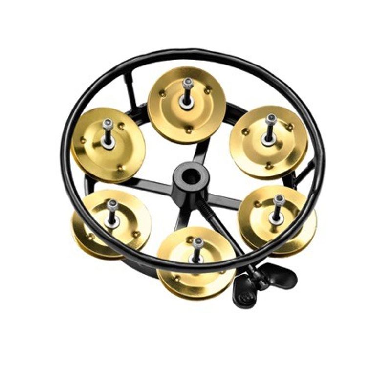 Meinl THH1B-BK Hi-hat tamburin, Solid Brass Jingles