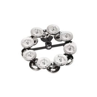 Meinl HTHH2BK Headliner Series Hi-hat tamburin, 2 Rows, Steel Jingles