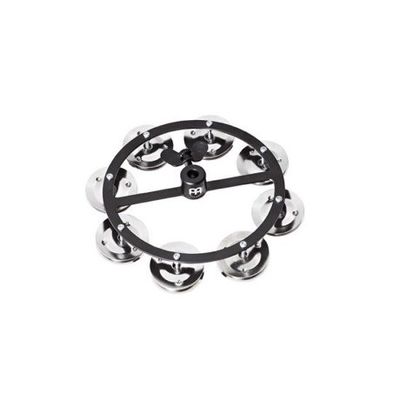 Meinl HTHH1BK Headliner Series Hi-hat tamburin, Steel Jingles