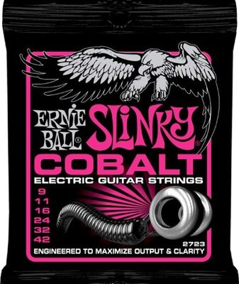 Ernie Ball 2723 Cobalt Super Slinky elgitarrsträngar 009–042