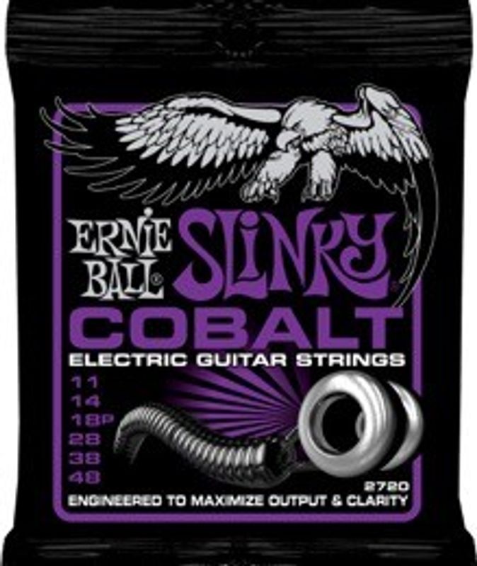 Ernie Ball 2720 Cobalt Power Slinky elgitarrsträngar 011–048