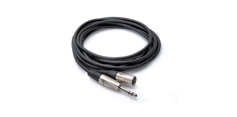 Hosa HSX-010 balanserad kabel Pro (REAN), 6,3 mm stereotele – XLR hane, 3 m