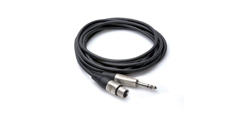 Hosa HXS-010 balanserad kabel Pro (REAN), XLR hona – 6,3 mm stereotele, 3 m