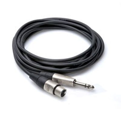 Hosa HXS-020 balanserad kabel Pro (REAN), XLR hona – 6,3 mm stereotele, 6 m