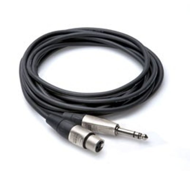 Hosa HXS-020 balanserad kabel Pro (REAN), XLR hona – 6,3 mm stereotele, 6 m