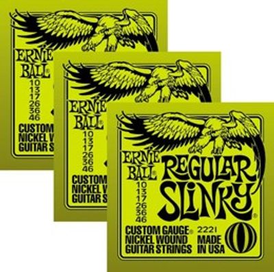 Ernie Ball 3221 - 3-pack Regular Slinky elgitarrsträngar