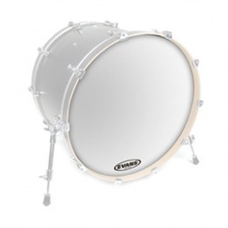 Evans BD22RSW-NP EQ3 Resonant Smooth White bastrumskinn 22"