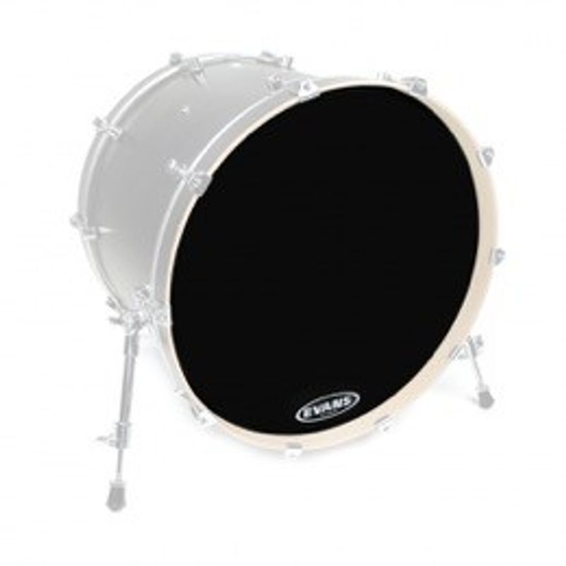 Evans BD22RB-NP EQ3 Resonant Black bastrumskinn 22"