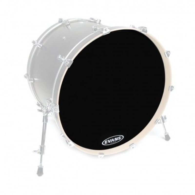 Evans BD24RB-NP EQ3 Resonant Black bastrumskinn 24"