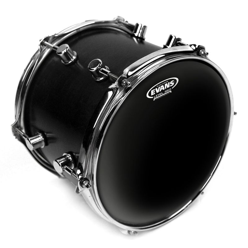 Evans TT14CHR Black Chrome Clear pukskinn 14"