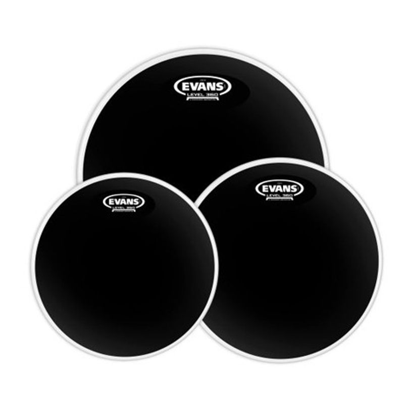 Evans ETP-CHR-S skinnpaket Black Chrome Standard (12", 13", 16")
