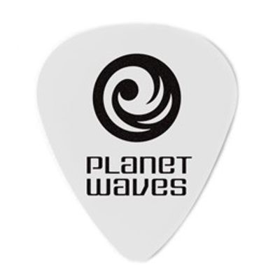 D'Addario 1CWH4-25 Plektrum White Celluloid Medium (25-pack)