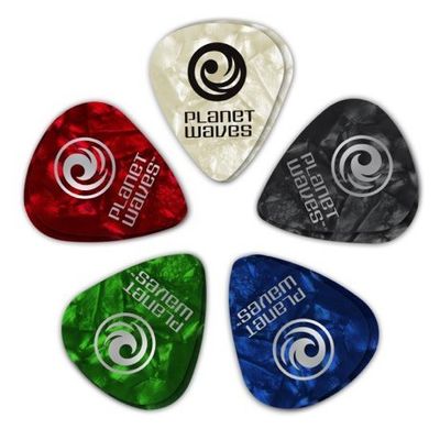 D'Addario 1CAP2-25 Plektrum Assort.Pearl Celluloid Light (25-pack)