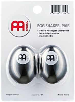 Meinl ES2-BK Ägg Maracas (2), Black