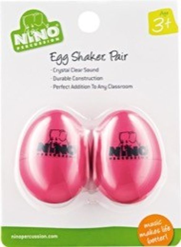 Meinl NINO540SP-2 Ägg-shaker (2), Strawberry Pink