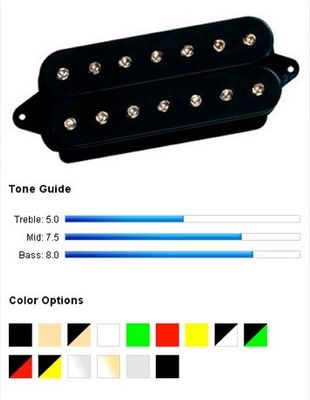 DiMarzio Super Distortion 7 DP712 7-strängad humbucker, svart