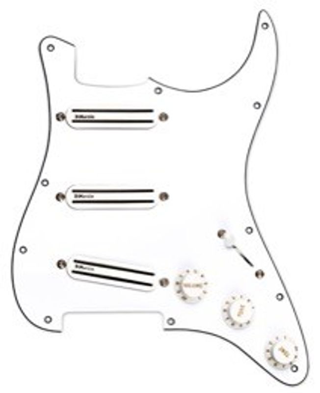 DiMarzio Billy Corgan Strat Replacement Pickguard FG2108A8, förkopplat
