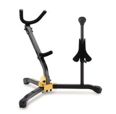 Hercules DS533BB dubbelt saxofonstativ