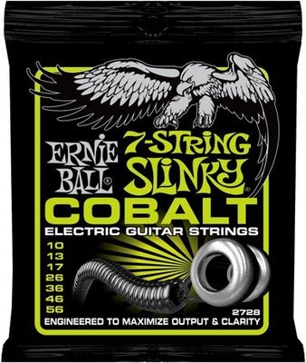 Ernie Ball 2728 7-String Cobalt Regular Slinky elgitarrsträngar