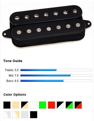 DiMarzio Illuminator 7 Neck DP756F 7-strängad humbucker, F-spaced, svart