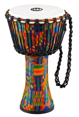 Meinl PADJ2-S-F Travel Rope Djembe 8" Kenyan Quilt