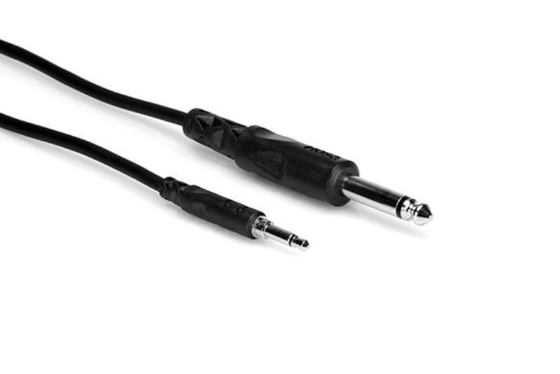 Hosa CMP-305 monokabel, 3,5 mm mono – 6,3 mm tele, 1,5 m