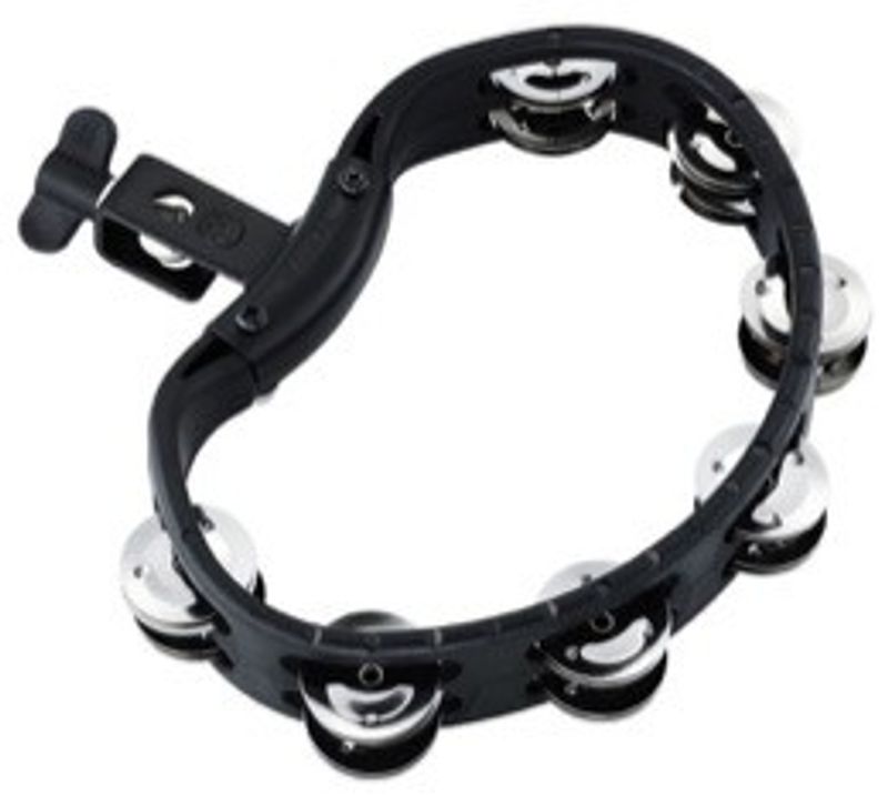 Meinl HTMT2BK Headliner Drum Tamburin, 2 rows, Black