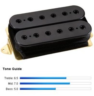 DiMarzio Steve Morse Model Bridge DP200F humbucker, F-spaced, svart