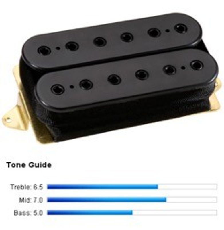 DiMarzio Steve Morse Model Bridge DP200F humbucker, F-spaced, svart