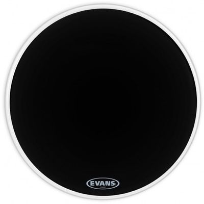 Evans BD18RBG Resonant Black bastrumskinn 18"