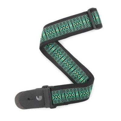 D'Addario T20W1422 2-tum Axelband 50 mm Woven-Monterey 3 Green