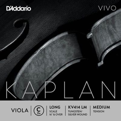 D'Addario KV414 Kaplan Vivo violasträng C long scale, medium tension