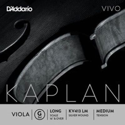 D'Addario KV413 Kaplan Vivo violasträng G long scale, medium tension