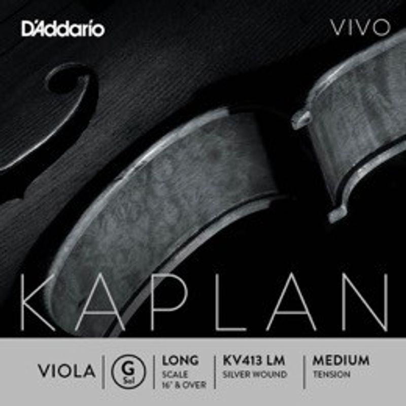 D'Addario KV413 Kaplan Vivo violasträng G long scale, medium tension