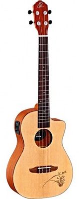 Ortega RU5CE-BA Barytonukulele med mikrofon