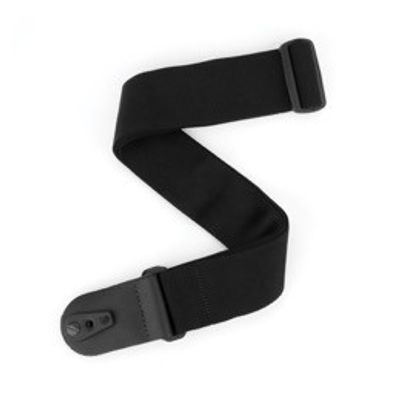 D'Addario 50F05-RL Axelband med Pad lock 50 mm Woven-Black w/Pad lock