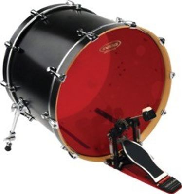 Evans BD22HR Hydraulic Oil Red bastrumskinn 22"