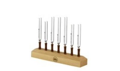 Meinl TF-SET-CHA-7 Tuning Fork - Chakra Set, 7 delar. inkl. holder
