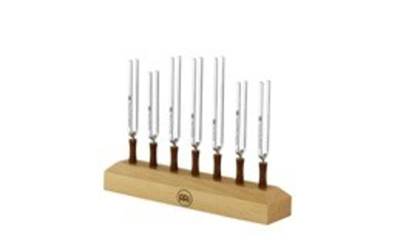 Meinl TF-SET-CHA-7 Tuning Fork - Chakra Set, 7 delar. inkl. holder