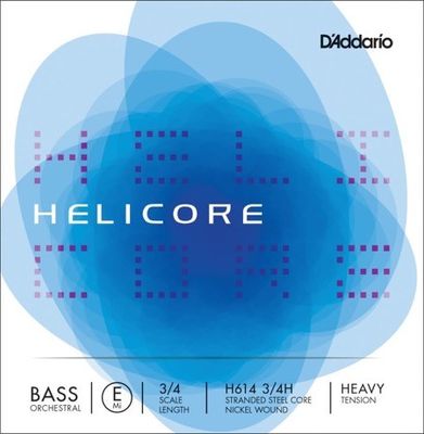 D'Addario H614 Helicore Orchestral kontrabassträng E 3/4, heavy tension
