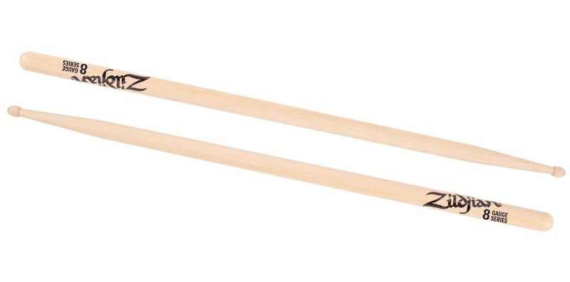Zildjian ZGS8 Gauge 8 Hickory trumstockar, träspets
