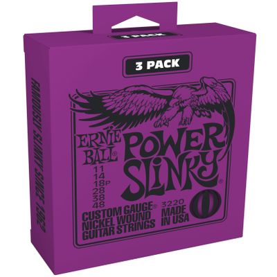 Ernie Ball 3220 - 3-pack Power Slinky elgitarrsträngar