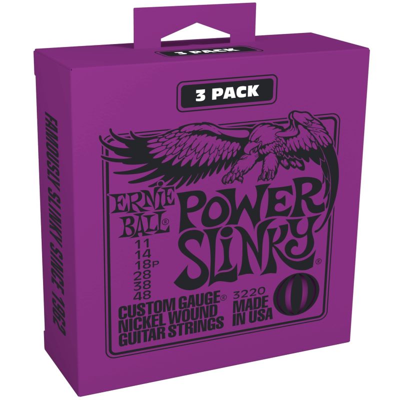 Ernie Ball 3220 - 3-pack Power Slinky elgitarrsträngar