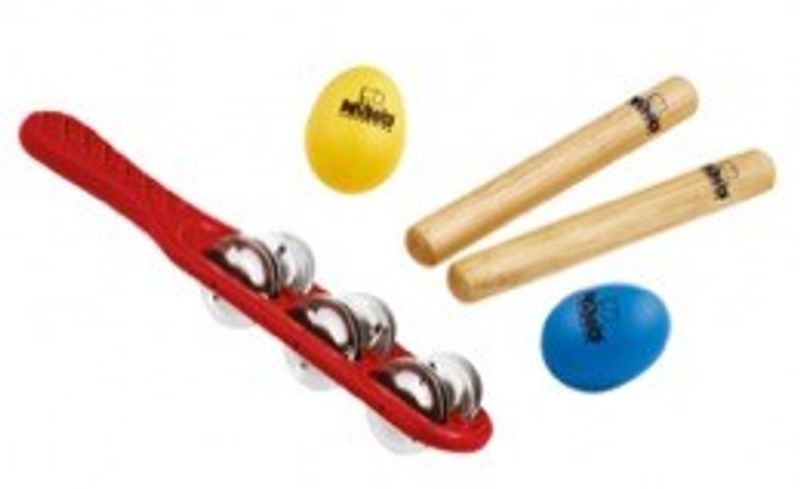 Nino Percussion NINOSET2 Slagverksset, 4 delar med väska