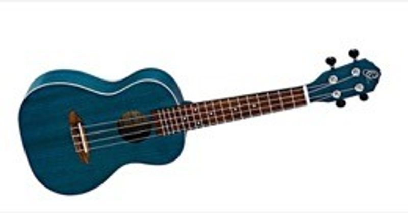Ortega RUOCEAN Konsertukulele Earth, See-Thru Blue